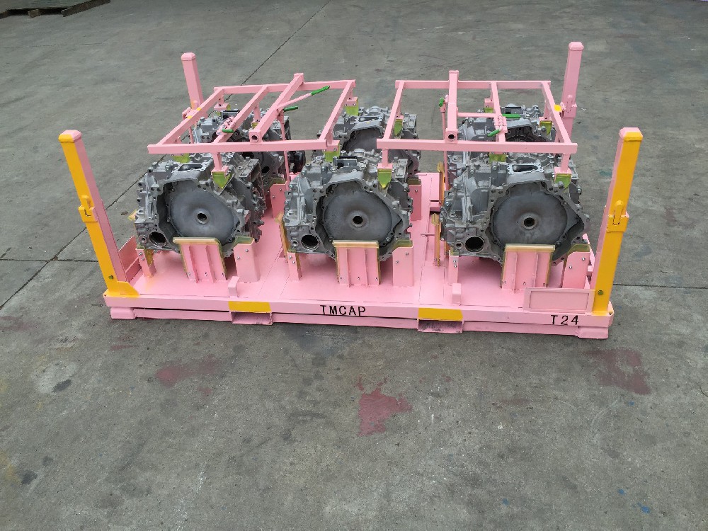 汽车变速箱周转料架功能、结构特点与设计亮点